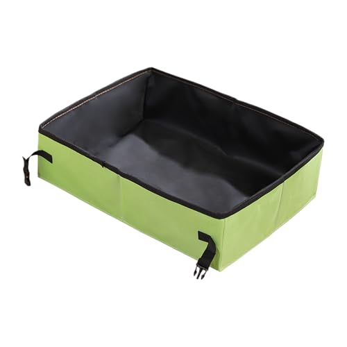 Tragbare Katzentoilette | Faltbare wasserdichte Katzentoilette - Leckdichtes Kompaktes Katzenklo Für Reisen Mit Katzen Auto Camping von higyee