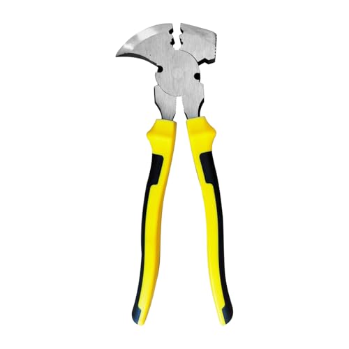 Zaunzange | Drahtschneider & Krampenentferner,Klammerhammer Kopfzieher Robust Für Drahtbiegen Greifen Kabel Bauernhof Haus Zaunzange | Drahtschneider & Krampenentferner,Klammerhammer Kopfzieher Robust Für Drahtbiegen Greifen Kabel Bauernhof Haus von higyee