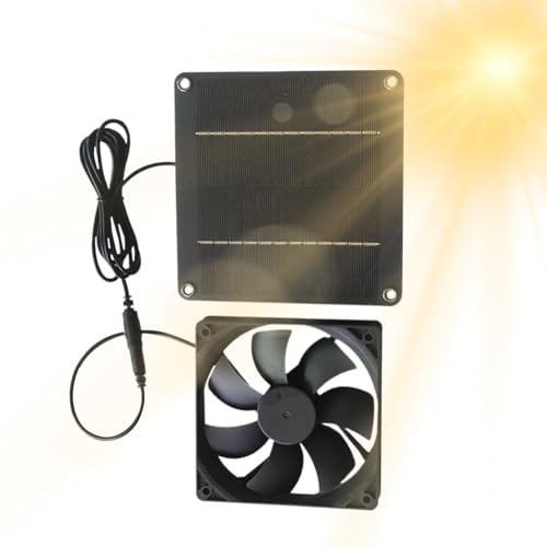 higyee Solar Abluftventilator 20W Wasserdicht - Solarlüfter Mit Panel,Tragbarer Ventilator Für Hund Garage Gazebo Dachboden Haus Dach higyee Solar Abluftventilator 20W Wasserdicht - Solarlüfter Mit Panel,Tragbarer Ventilator Für Hund Garage Gazebo Dachboden Haus Dach von higyee