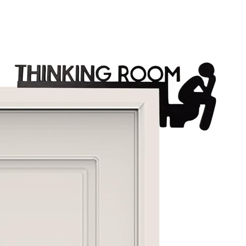higyee Türschild Thinking Room – Lustiger Toilettentüraufkleber | Kreatives Denkraum Türrahmen Wandkunst De-kor | Urkomische Türdekoration Aus Für Toilette, Badezimmer, Café, Geschäft higyee Türschild Thinking Room – Lustiger Toilettentüraufkleber | Kreatives Denkraum Türrahmen Wandkunst De-kor | Urkomische Türdekoration Aus Für Toilette, Badezimmer, Café, Geschäft von higyee