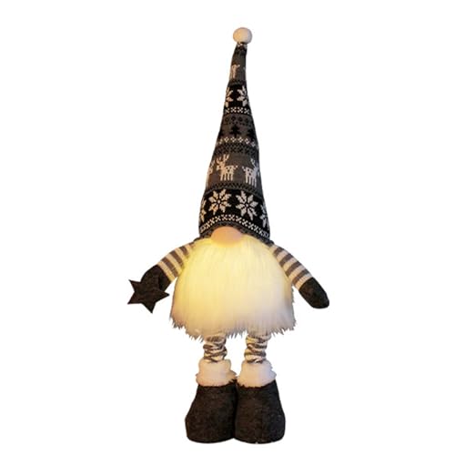 higyee Wichtel Weihnachtsbaumspitze - Niedliche -Weihnachtsbaumfiguren-Ornament | Zwergen-Elfen-Dekorationen, Feiertags- -Weihnachtsbaum-Plüsch-Dekorationen von higyee