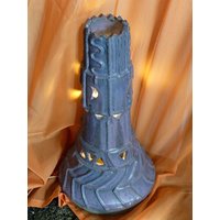Keramik Lampe, Keramikskulptur, Unikat, Zauberer Turm, Merlins Turm von hildelui
