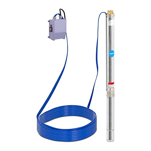 hillvert HT-ROBSON-SP550-80 Brunnenpumpe 3.780 l/h 750 W 85 m Sandgehalt max. 25% Garten Tiefbrunnenpumpe Unterwasserpumpe hillvert HT-ROBSON-SP550-80 Brunnenpumpe 3.780 l/h 750 W 85 m Sandgehalt max. 25% Garten Tiefbrunnenpumpe Unterwasserpumpe von Hillvert