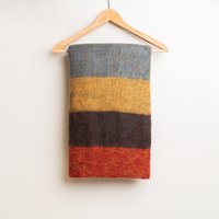 Wolldecke/Extraweiche Yak-Wollstrickdecke Reise Werfen Schoßdecke Handgemachte Decke Herbstdekor Maschine Waschbar von himalayanart