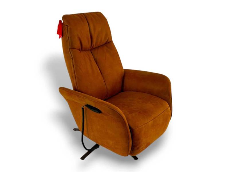 Relaxsessel 7358 Easy Swing S Stoff Microfaser Nevada Cognac Braun Sternfuß Bron... von himolla