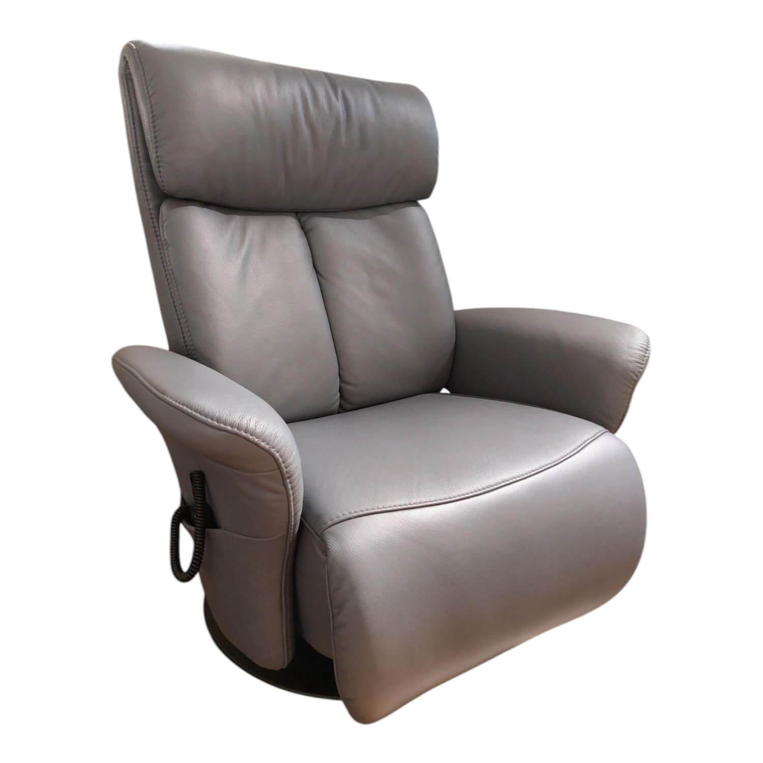 Relaxsessel 7727 Type 86O Leder Longlife Rustica Azuro Grau Blau Tellerfuß Stahl... Relaxsessel 7727 Type 86O Leder Longlife Rustica Azuro Grau Blau Tellerfuß Stahl... von himolla