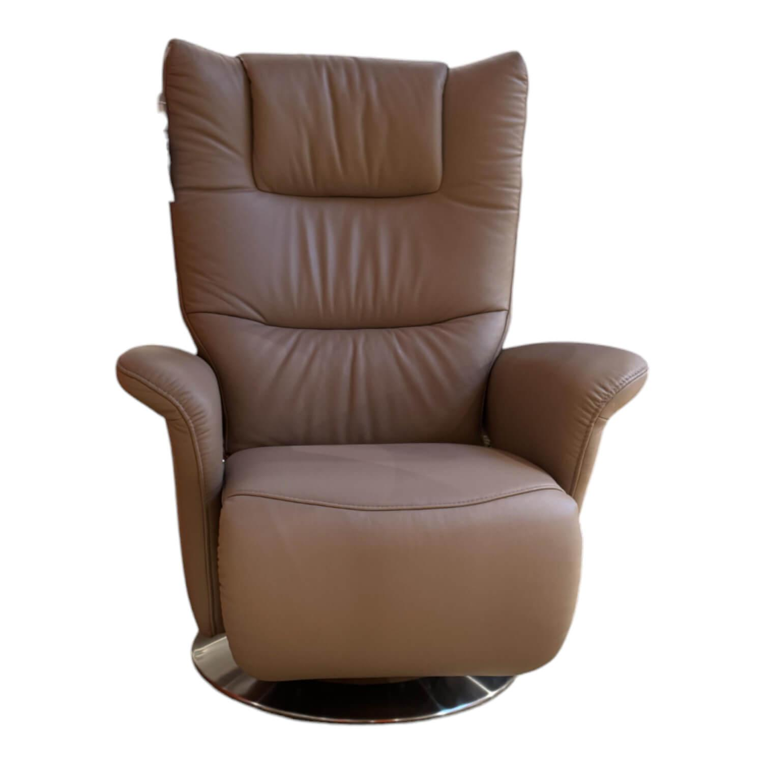 Relaxsessel 8006 Leder 24 Sand Beige Tellerfuß Aluminium Inklusive Manueller Rüc... Relaxsessel 8006 Leder 24 Sand Beige Tellerfuß Aluminium Inklusive Manueller Rüc... von himolla