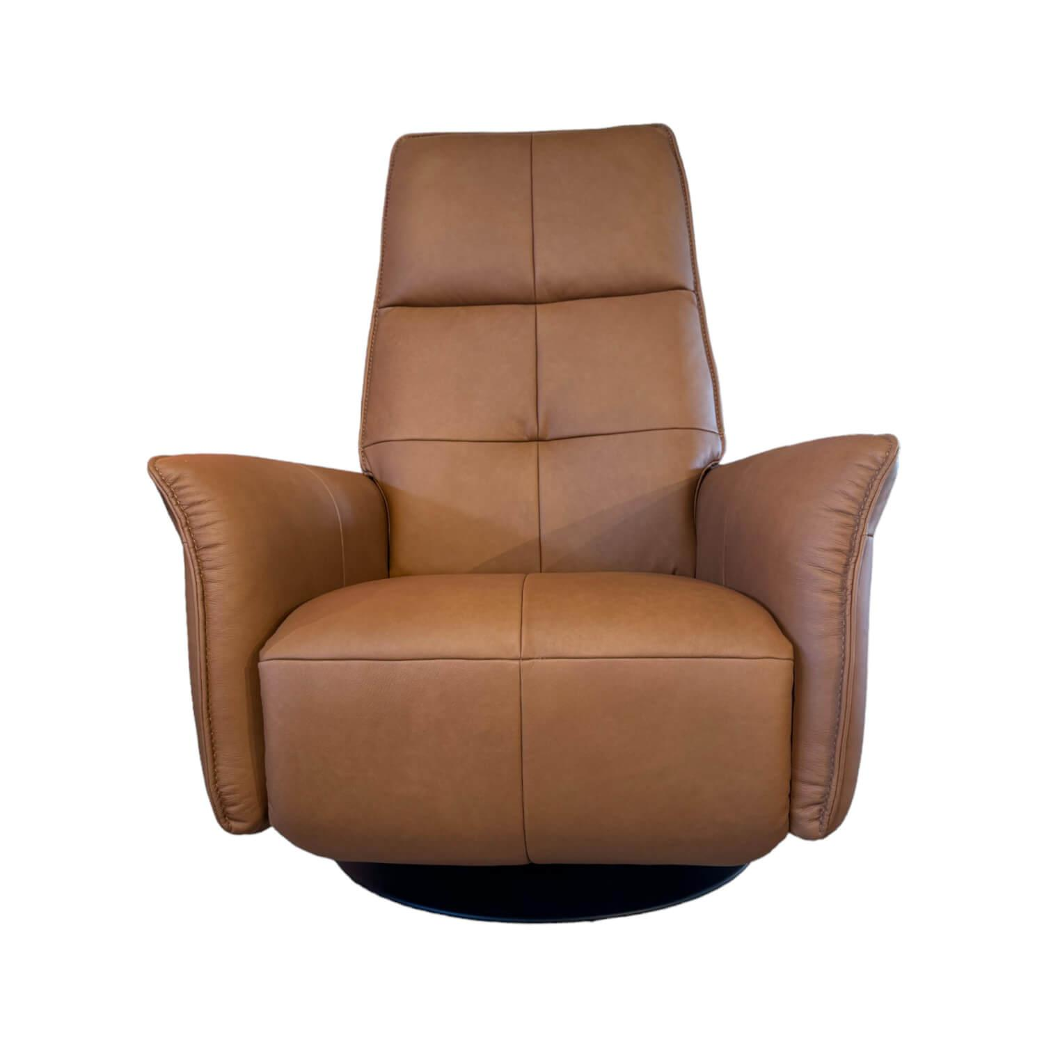 Sessel 9361 Leder Soft Nappa Bright Braun Drehteller Pulverbeschichtet Schwarz 2... Sessel 9361 Leder Soft Nappa Bright Braun Drehteller Pulverbeschichtet Schwarz 2... von himolla