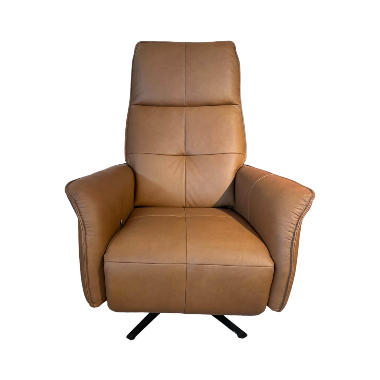 Sessel 9361 Leder Soft Nappa Bright Braun Sternfuß Metall Anthrazit Pulverbeschi... Sessel 9361 Leder Soft Nappa Bright Braun Sternfuß Metall Anthrazit Pulverbeschi... von himolla