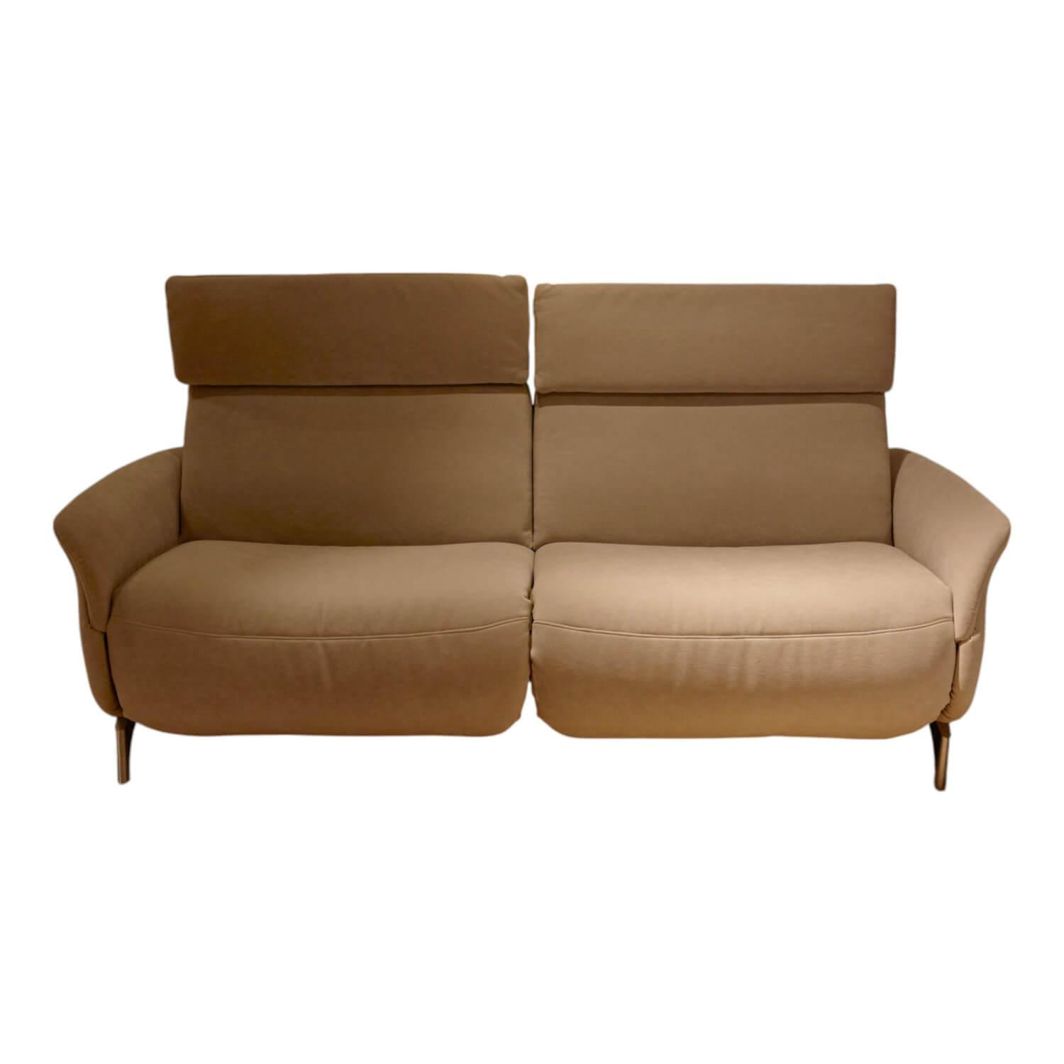 Sofa Boston 4171 Stoff Novano Cloud Grau Metallfüße Edelstahloptik Kopfteil Höhe... Sofa Boston 4171 Stoff Novano Cloud Grau Metallfüße Edelstahloptik Kopfteil Höhe... von himolla