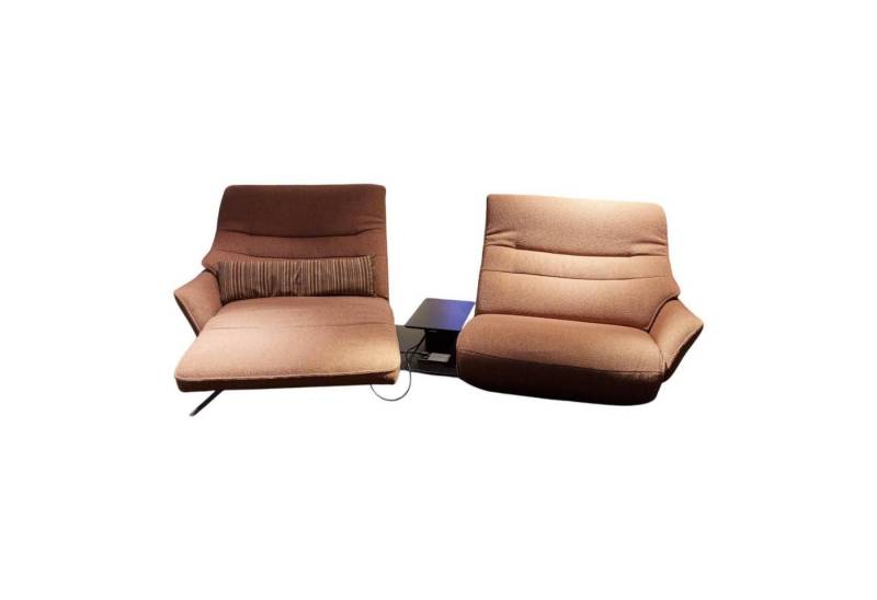 himolla Ecksofa Ecksofa Haiger 4905 Stoff Oasis Peach Metallkufe Anthrazit von himolla