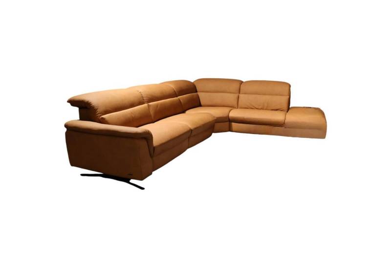 himolla Ecksofa Ecksofa Spektral 1352 Leder 27 Leonessa Almond Braun Kufe von himolla