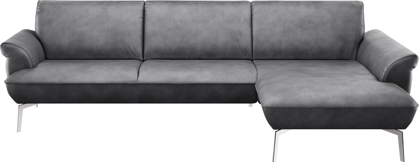 himolla Ecksofa himolla 9900, Recamiere rechts o. links, Füße Aluminium, ohne Hocker von himolla