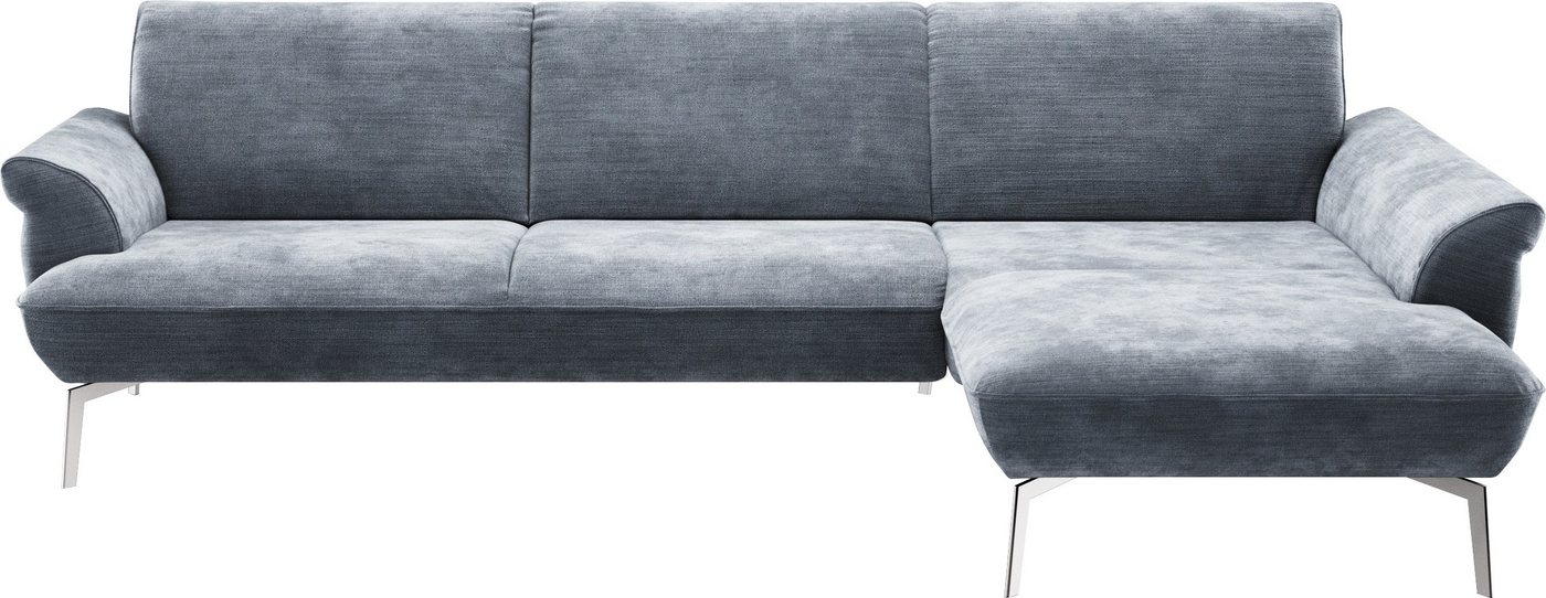 himolla Ecksofa himolla 9900, Recamiere rechts o. links, Füße Aluminium, ohne Hocker von himolla