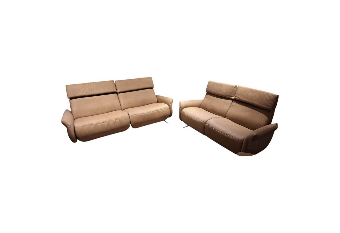 himolla Polstergarnitur 2er Set Sofa 4151 Leder 27 Leonessa Desert Beige Metallkufe himolla Polstergarnitur 2er Set Sofa 4151 Leder 27 Leonessa Desert Beige Metallkufe von himolla