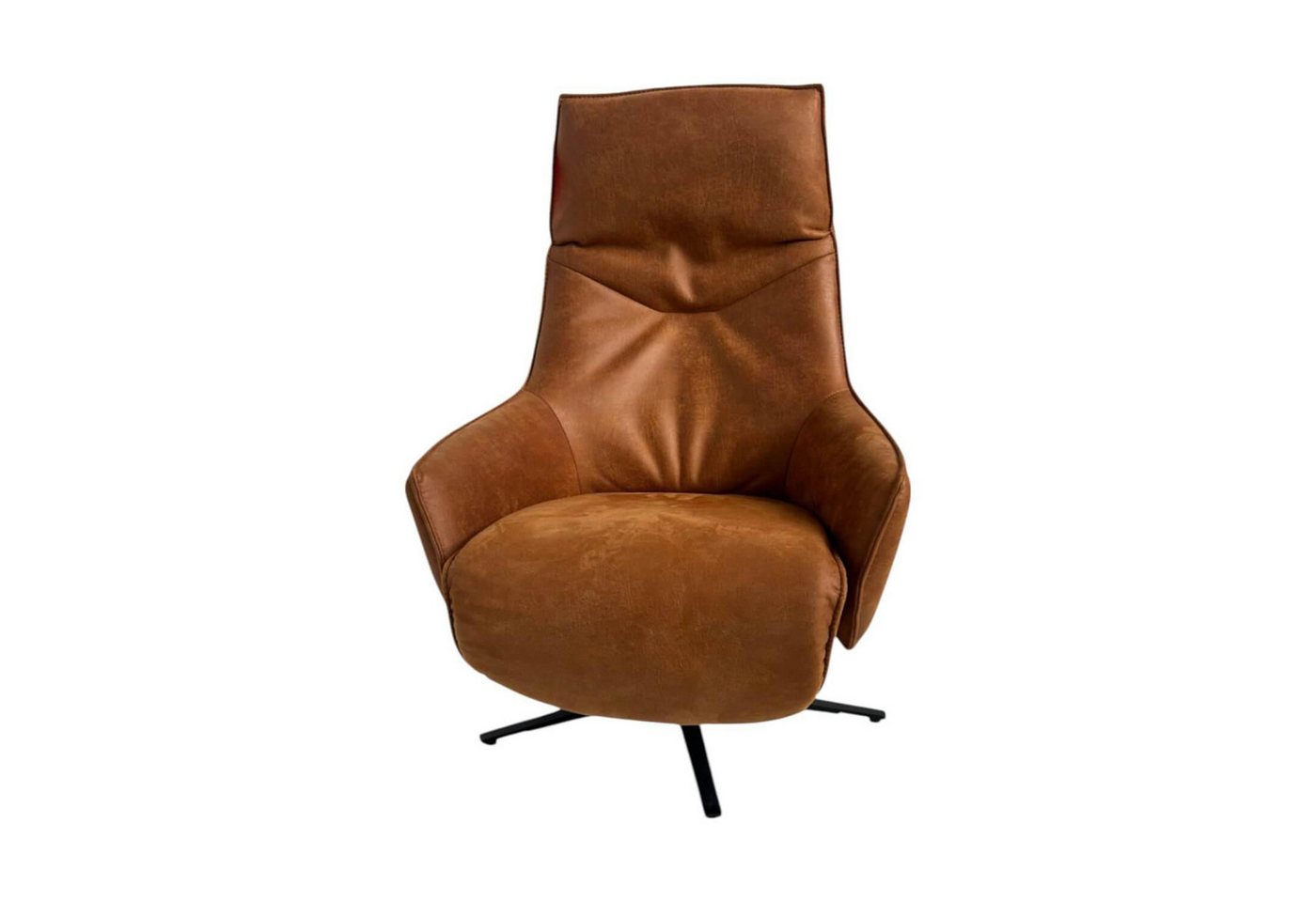 himolla Relaxsessel Relaxsessel 7162 S Lounger Stoff 13 Nevada Cognac Braun Sternfuß von himolla