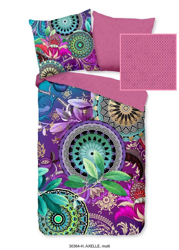 hip Bettwäsche Mako Satin Bettwäsche 135 X 200 cm + 1 x 80 X 80 cm Axelle bunt, Bettbezug Kopfkissenbezug Set kuschelig weich hochwertig hip Bettwäsche Mako Satin Bettwäsche 135 X 200 cm + 1 x 80 X 80 cm Axelle bunt, Bettbezug Kopfkissenbezug Set kuschelig weich hochwertig von hip