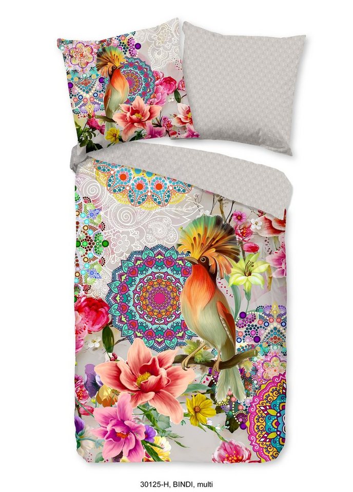 hip Bettwäsche Mako Satin Bettwäsche 135 X 200 cm + 1 x 80 X 80 cm Bindi bunt, Bettbezug Kopfkissenbezug Set kuschelig weich hochwertig hip Bettwäsche Mako Satin Bettwäsche 135 X 200 cm + 1 x 80 X 80 cm Bindi bunt, Bettbezug Kopfkissenbezug Set kuschelig weich hochwertig von hip