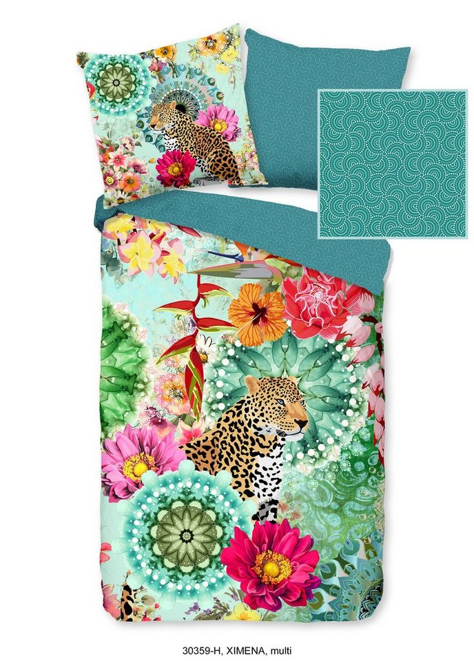 hip Bettwäsche Mako Satin Bettwäsche 135 X 200 cm + 1 x 80 X 80 cm Ximena bunt, Bettbezug Kopfkissenbezug Set kuschelig weich hochwertig hip Bettwäsche Mako Satin Bettwäsche 135 X 200 cm + 1 x 80 X 80 cm Ximena bunt, Bettbezug Kopfkissenbezug Set kuschelig weich hochwertig von hip