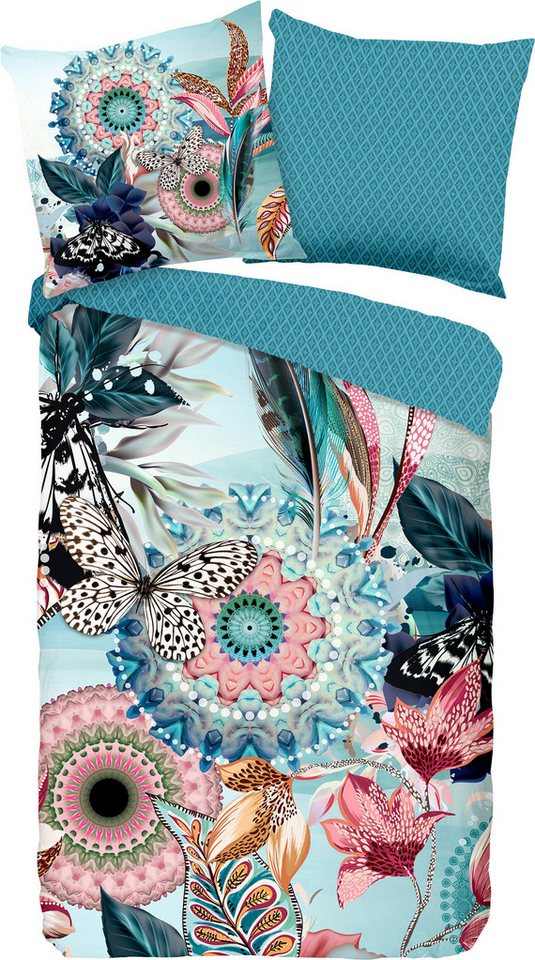 hip Bettwäsche Wendebettwäsche "Maximilian", Mako-Satin, Satin Blumen von hip