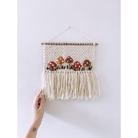 Gewebtes Besticktes Wanddekor - Hippie Groovy Boho-stil Handgemachtes Pilzdesign & Franse Gewebtes Besticktes Wanddekor - Hippie Groovy Boho-stil Handgemachtes Pilzdesign & Franse von hippieandfringe