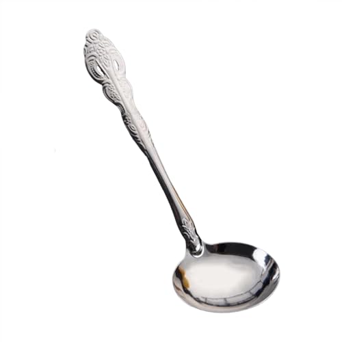 4 Stück Edelstahl Mahlzeit Löffel langen Griff Rühren gemeinsamen Löffel Suppe Löffel von hiwhale