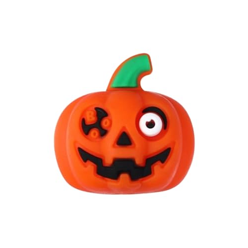 5 teile/satz Halloween-Silikon-Perlen, 3D-Kreative Fledermaus und gruselige Kürbisse Designs, DIY-Schmuck Lanyards Craft ing Perlen, Party Dekoration Zubehör von hiwhale