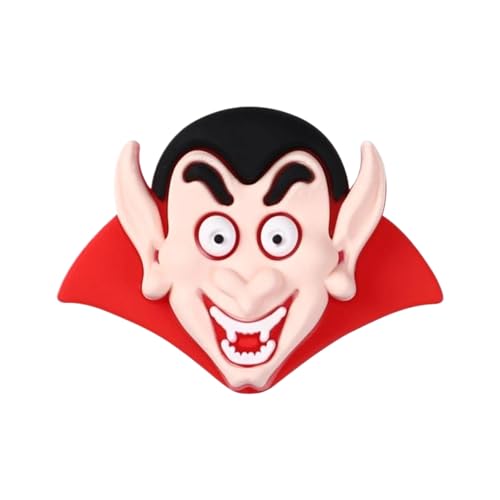5 teile/satz Halloween-Silikon-Perlen, 3D-Kreative Fledermaus und gruselige Kürbisse Designs, DIY-Schmuck Lanyards Craft ing Perlen, Party Dekoration Zubehör von hiwhale