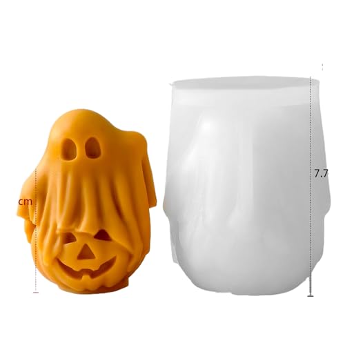 Halloween Ghost Pumpkin Kerzen raum Aroma therapie Silikon form DIY 3D Kürbis Kerzenhalter Schleif werkzeug Halloween Ghost Pumpkin Kerzen raum Aroma therapie Silikon form DIY 3D Kürbis Kerzenhalter Schleif werkzeug von hiwhale