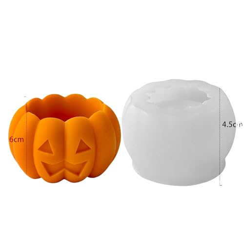 Halloween Ghost Pumpkin Kerzen raum Aroma therapie Silikon form DIY 3D Kürbis Kerzenhalter Schleif werkzeug Halloween Ghost Pumpkin Kerzen raum Aroma therapie Silikon form DIY 3D Kürbis Kerzenhalter Schleif werkzeug von hiwhale