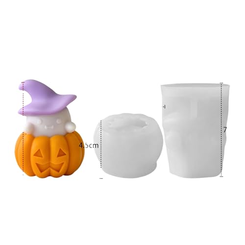 Halloween Ghost Pumpkin Kerzen raum Aroma therapie Silikon form DIY 3D Kürbis Kerzenhalter Schleif werkzeug Halloween Ghost Pumpkin Kerzen raum Aroma therapie Silikon form DIY 3D Kürbis Kerzenhalter Schleif werkzeug von hiwhale