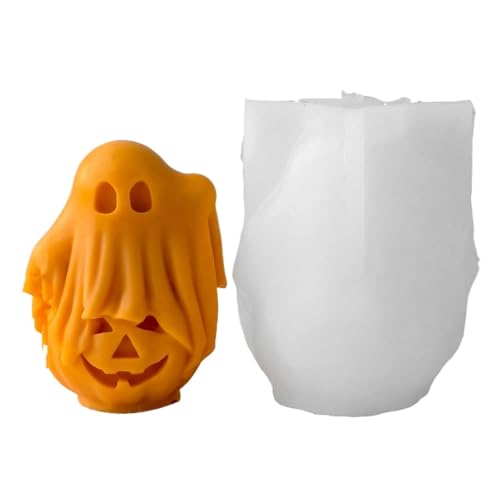 Halloween Ghost Pumpkin Kerzen raum Aroma therapie Silikon form DIY 3D Kürbis Kerzenhalter Schleif werkzeug Halloween Ghost Pumpkin Kerzen raum Aroma therapie Silikon form DIY 3D Kürbis Kerzenhalter Schleif werkzeug von hiwhale