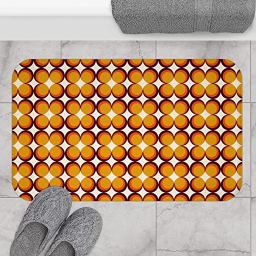 Fußmatte 70Er-Jahre-Boho Duschvorleger Waschbar Badteppich rutschfest Türmatte Für Küche Schlafzimmer Wäscherei 40X60Cm von hjdkhfjkd