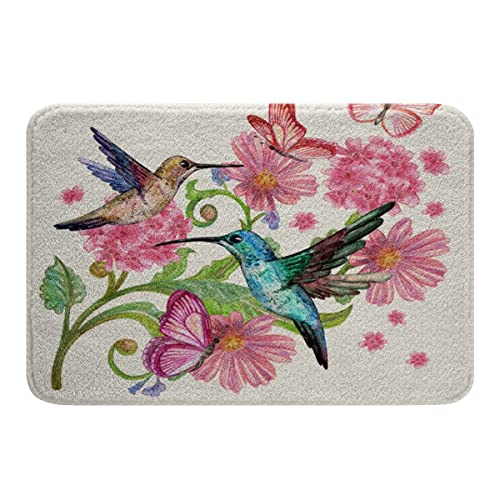 Fußmatte Kolibri Badteppich Waschbar Duschvorleger Weiche Türmatte Für Küche Toilette Wäscherei 40X60Cm von hjdkhfjkd