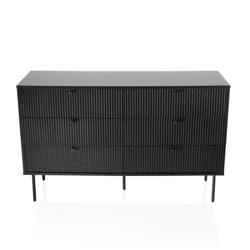 B-Ware Hjh Living Karby S Büroregal Sideboard Schubladenkommode Stauraum Möbel Schwarz von hjh LIVING