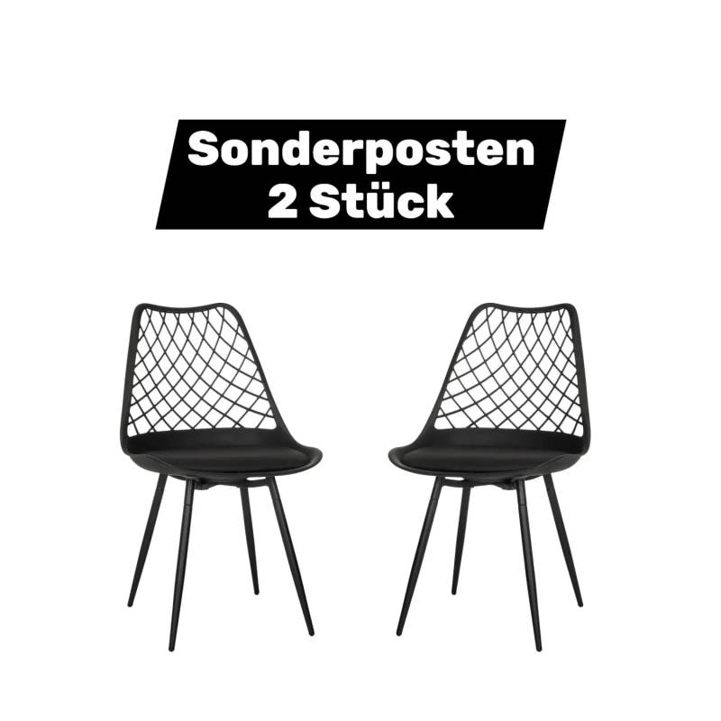 B-Ware Hjh Living Schalenstuhl Stuhl Outdoorstuhl Mit Kissen Wetterfest Begio 2 Stück von hjh LIVING