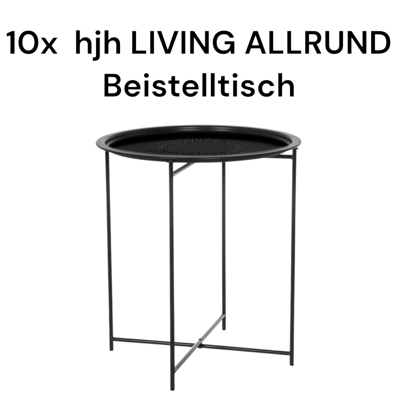 Hjh Living Allrund Metall Schwarz Beistelltisch Couchtisch Sofatisch Tisch B-Ware Hjh Living Allrund Metall Schwarz Beistelltisch Couchtisch Sofatisch Tisch B-Ware von hjh LIVING