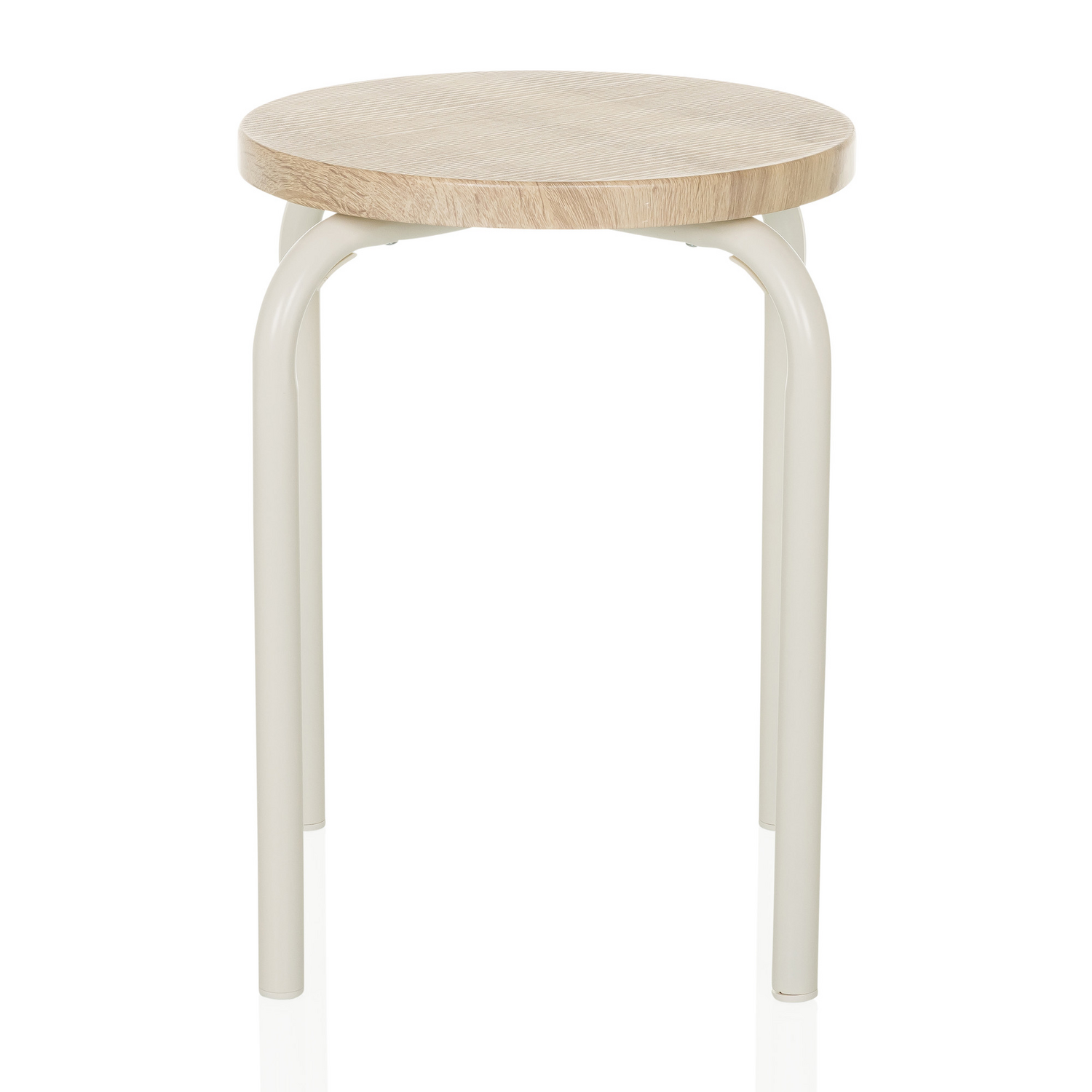 Hjh Living Alranda Metall Mdf Weiß Eiche Stapelhocker Sitzhocker Hocker B-Ware Hjh Living Alranda Metall Mdf Weiß Eiche Stapelhocker Sitzhocker Hocker B-Ware von hjh LIVING