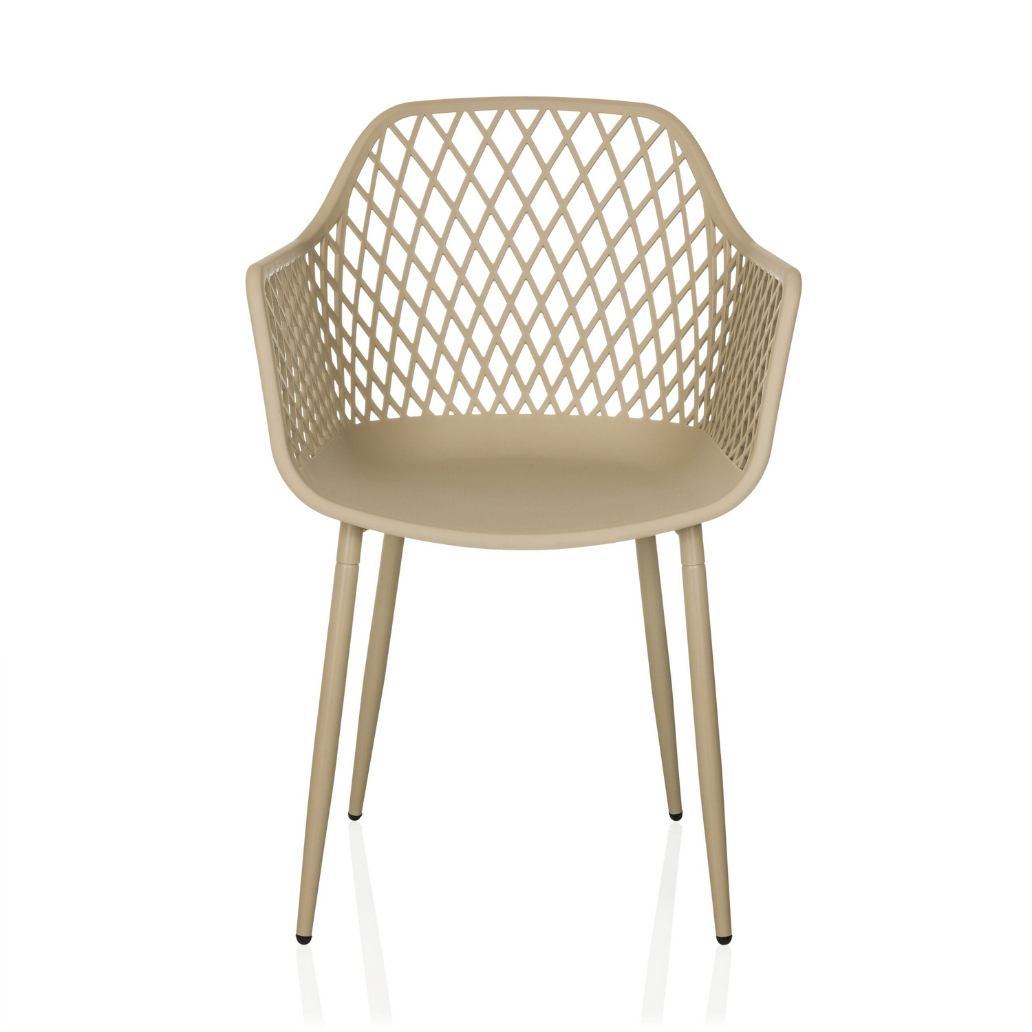 Hjh Living Begio L Outdoor Stuhl Gartenstuhl Beige Stapelstuhl Balkonstuhl B-Ware von hjh LIVING