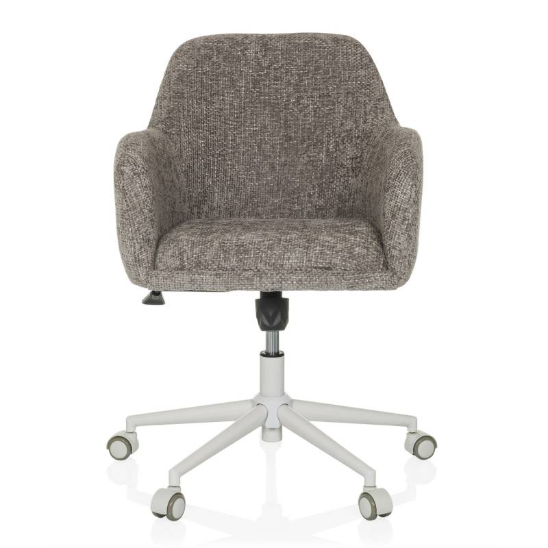 Hjh Living Bürostuhl Drehstuhl Home Office Stuhl Bouclé Grau Höhenverstellbar B-Ware von hjh LIVING