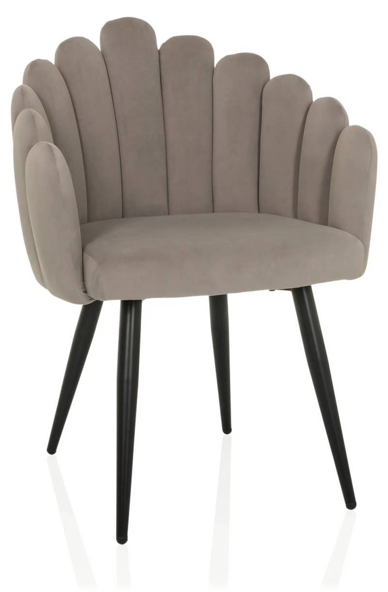 Hjh Living Esszimmerstuhl Stuhl Scallore Muscheloptik Sitzmöbel Beige B-Ware von hjh LIVING