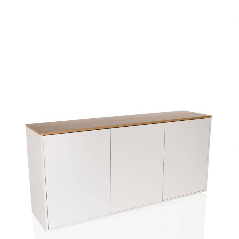 Hjh Living Kelo S Sideboard Kommode Aufbewahrung 160 X 40 X 76 Cm Weiß Eiche B-Ware von hjh LIVING