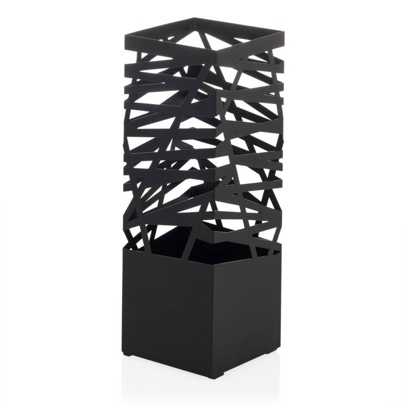 Hjh Living Pluvaris Schirmständer Metall Schirmhalter Stahl Mit 2 Haken Schwarz B-Ware von hjh LIVING