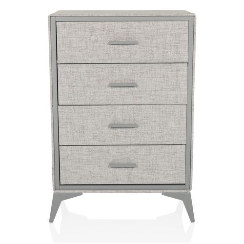 Hjh Living Skuffy Kommode Sideboard Möbel Schubladenkommode Schrank Grau B-Ware von hjh LIVING