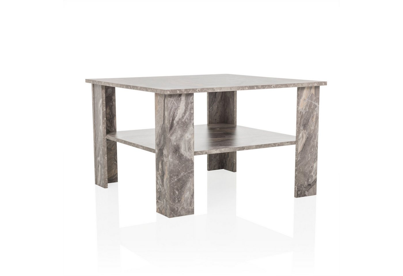 hjh LIVING Couchtisch Couchtisch BISMO, Wohnzimmertisch in Marmor-Optik mit Ablageboden, Sofatisch Quadratisch hjh LIVING Couchtisch Couchtisch BISMO, Wohnzimmertisch in Marmor-Optik mit Ablageboden, Sofatisch Quadratisch von hjh LIVING