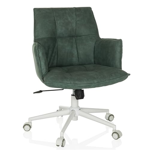 hjh LIVING Homeoffice Stuhl gepolstert SOLAO Life W Schreibtischstuhl Drehstuhl höhenverstellbar, Stoffbezug Mint-Grün von hjh LIVING