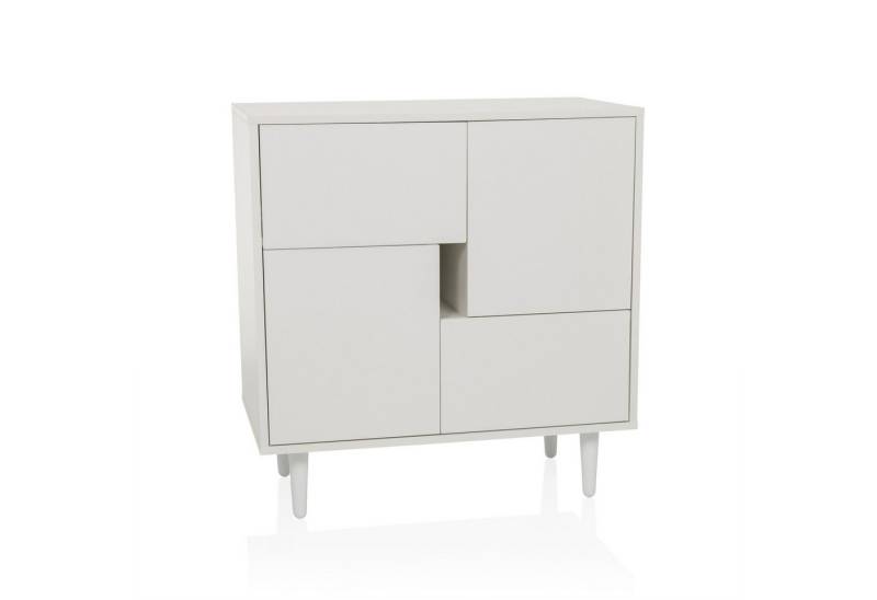 hjh LIVING Kommode LYKKJA Sideboard H/B/T: 77.0 x 72.0 x 39.5 cm, Sideboard mit 2 Schubladen und 2 Türen, Modernes Design, Grifflos hjh LIVING Kommode LYKKJA Sideboard H/B/T: 77.0 x 72.0 x 39.5 cm, Sideboard mit 2 Schubladen und 2 Türen, Modernes Design, Grifflos von hjh LIVING