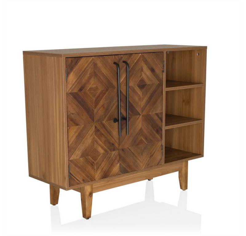 hjh LIVING Kommode SANTJAGO WOOD L Sideboard H/B/T:, Sideboard mit Doppeltüre aus massivem Tannenholz in Fischgrät-Optik hjh LIVING Kommode SANTJAGO WOOD L Sideboard H/B/T:, Sideboard mit Doppeltüre aus massivem Tannenholz in Fischgrät-Optik von hjh LIVING