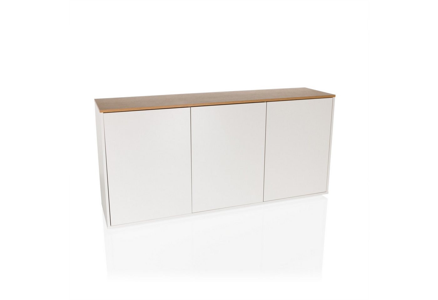 hjh LIVING Sideboard KELO S Kommode H/B/T: 76.0 x 160.0 x 40.0 cm, Kommode mit 3 Türen, Push-to-Open, Einlegeböden verstellbar hjh LIVING Sideboard KELO S Kommode H/B/T: 76.0 x 160.0 x 40.0 cm, Kommode mit 3 Türen, Push-to-Open, Einlegeböden verstellbar von hjh LIVING