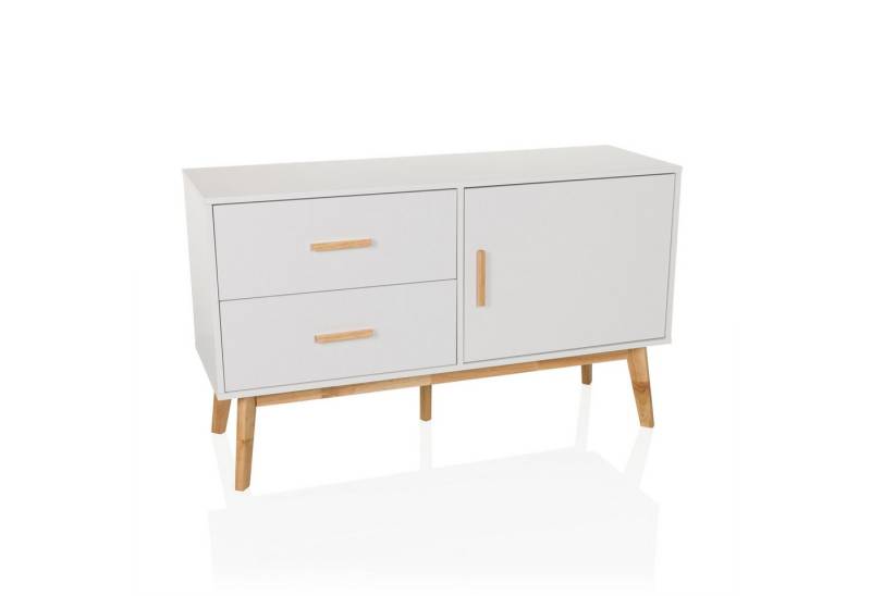 hjh LIVING Sideboard TAROLO Kommode H/B/T: 72.0 x 120.0 x 40.0 cm, Kommode mit einer Türe und zwei Schubladen, Fußgestell Eiche hjh LIVING Sideboard TAROLO Kommode H/B/T: 72.0 x 120.0 x 40.0 cm, Kommode mit einer Türe und zwei Schubladen, Fußgestell Eiche von hjh LIVING